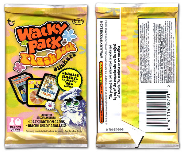 2008 Wacky Packages FLASHBACK MOTION #1 AIRRAID 